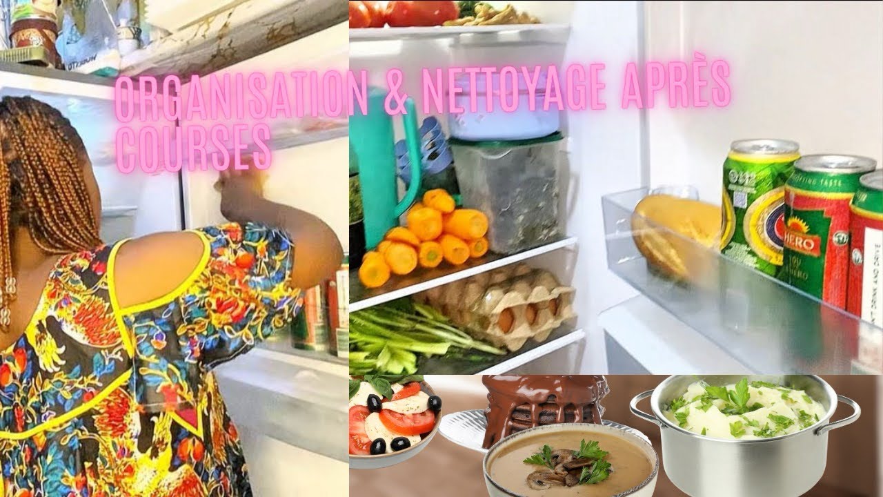 Organisation & Nettoyage Après Courses 🛒 | Astuces Cuisine + Rangement Frigo & Congélateur