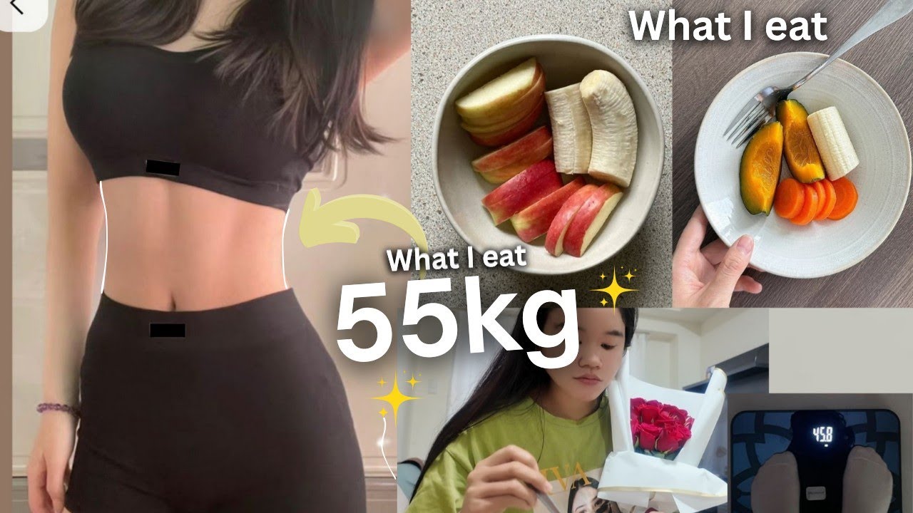 What I Eat at 55kg! Slowly trimming Down and valentines day vlog 🥀✨