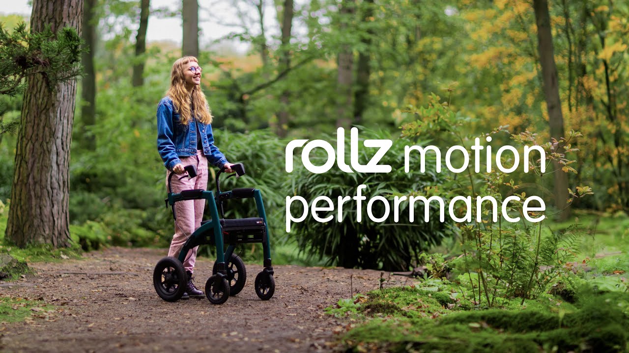 Rollz Motion Performance - The all-terrain rollator and wheelchair combo with air tires