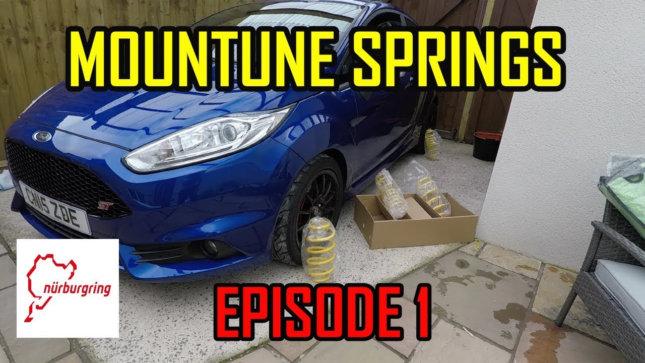 FIESTA ST Mountune springs fitted and driven. nurburgring prep