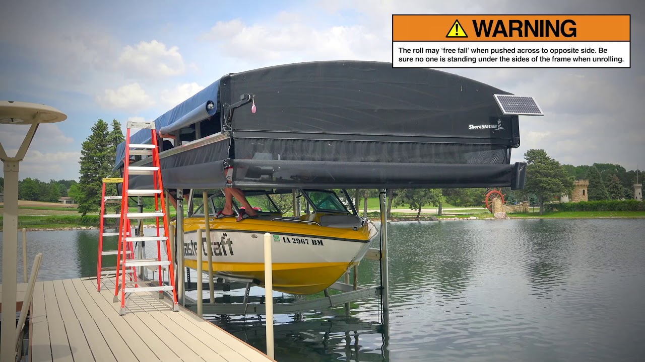 ShoreStation Revolution Series Canopy Start of Season Prep.