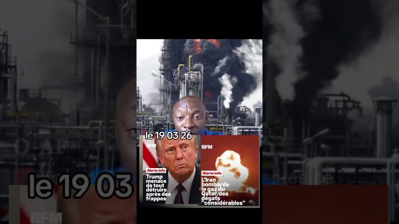 Le plus gros raffinerie de gaz vient d'être frappé par l'Iran au couette