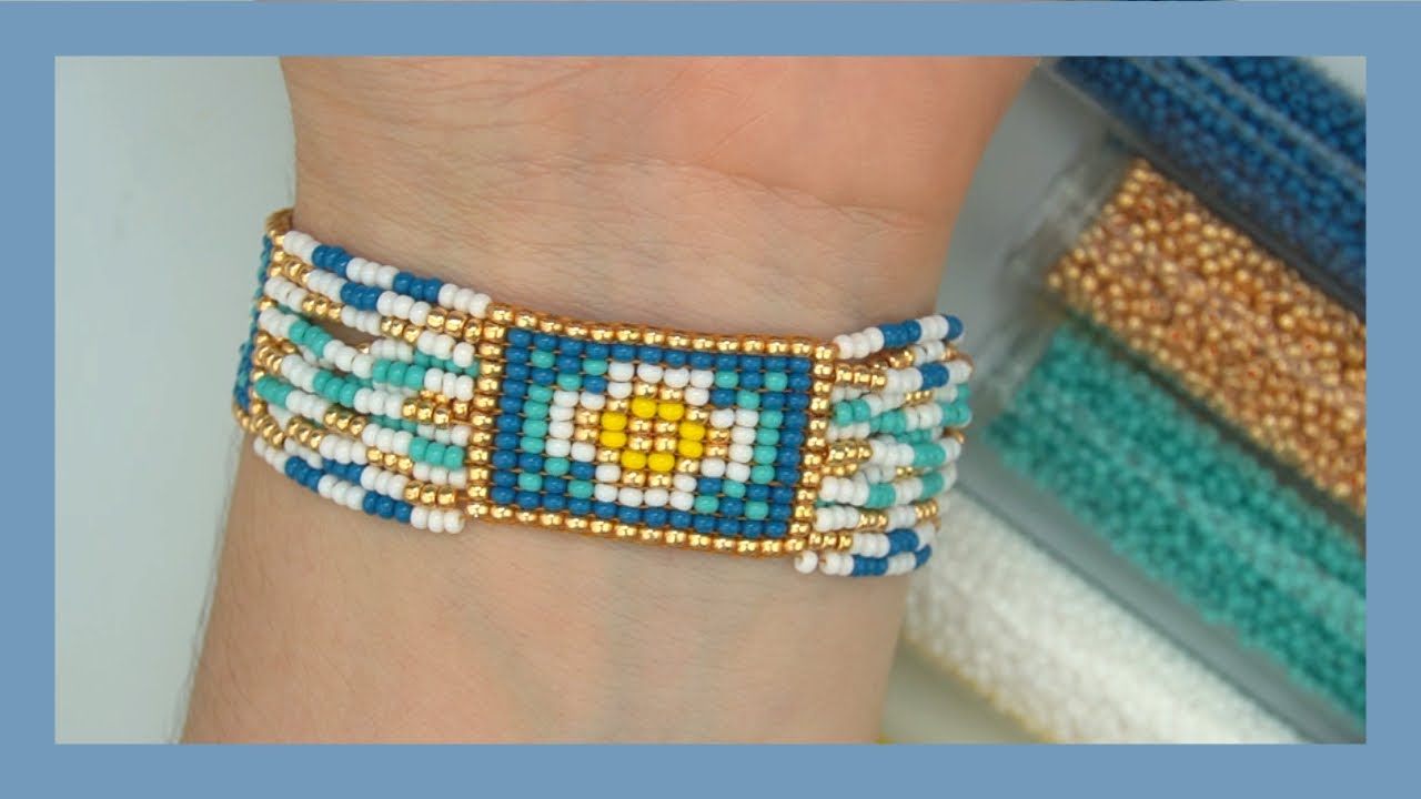 PULSERA DE MOSTACILLAS / BEEBEECRAFT/PULSERA EN TELAR/LOOM