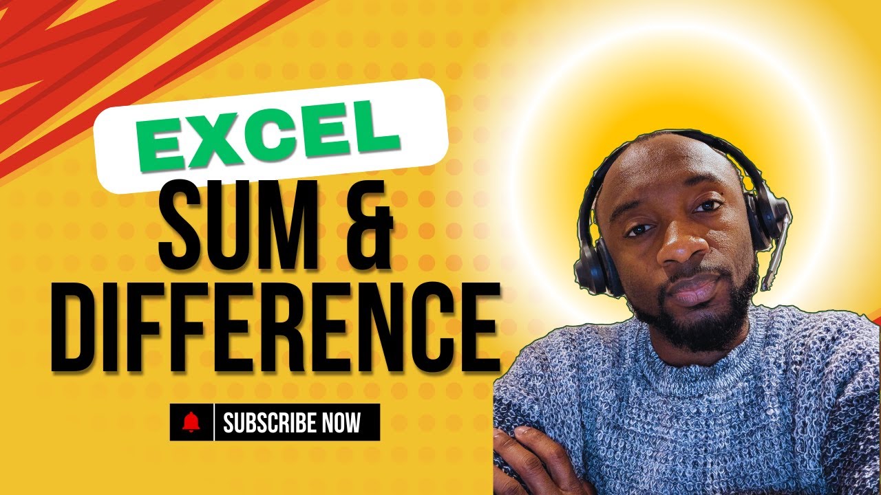 How to Calculate Sum and Difference in Excel | Easy Tutorial