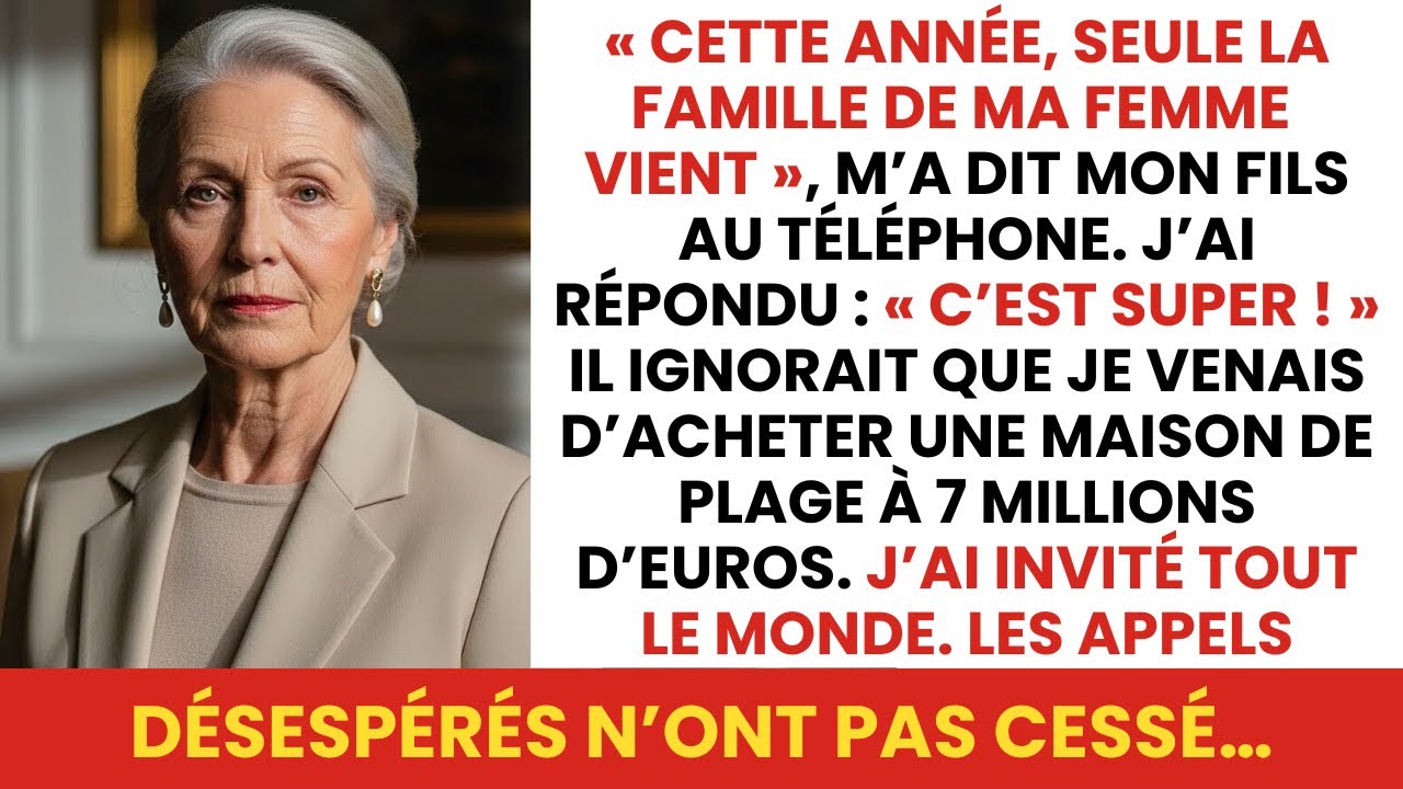 Mon fils m'a exclu des fêtes de Noël, alors j'ai invité tout le monde dans mon manoir à 7 millions !