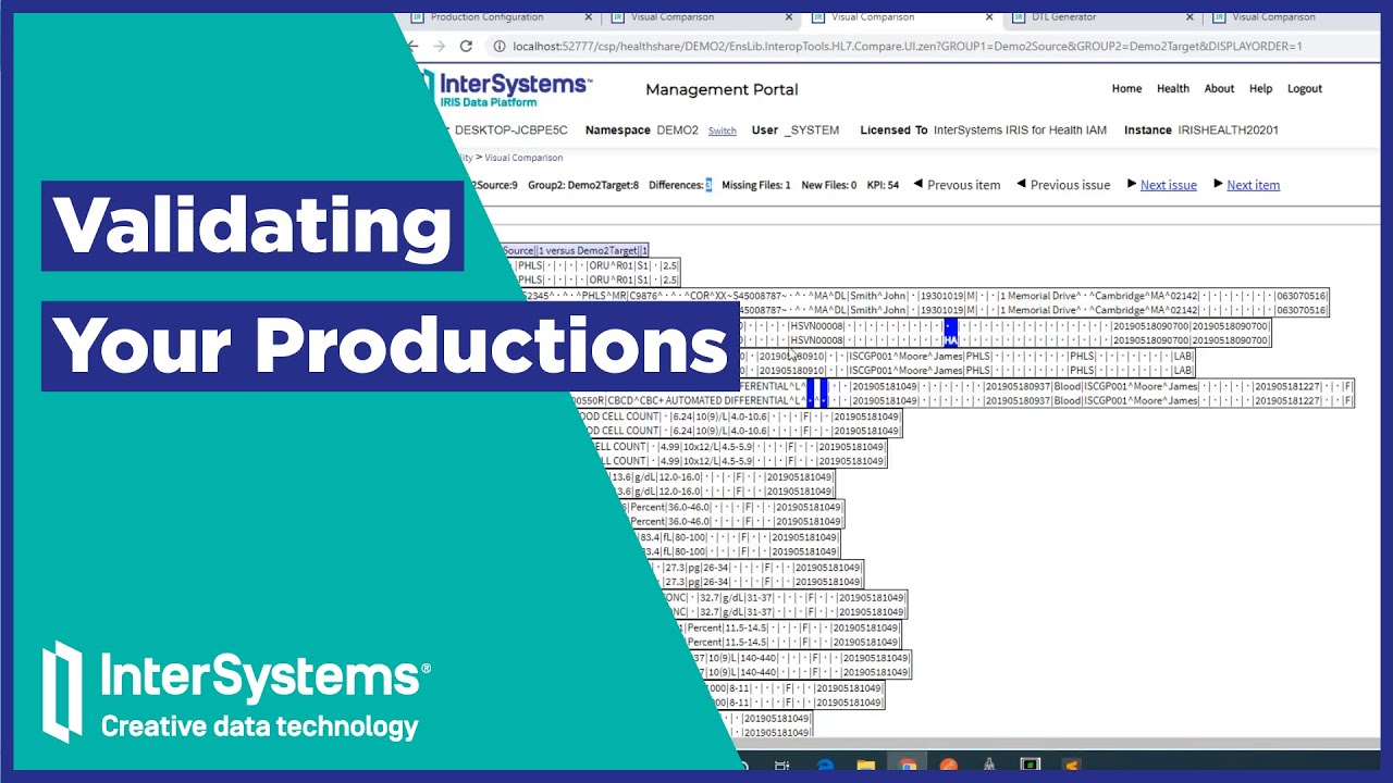 Validating Your InterSystems Productions