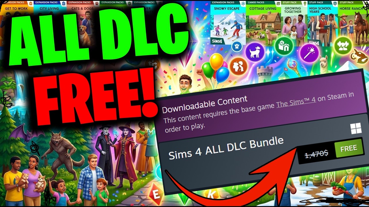 How to get Sims 4 Packs for FREE 🔥 Sims 4 ALL DLC FREE 2026 ✅ Tutorial