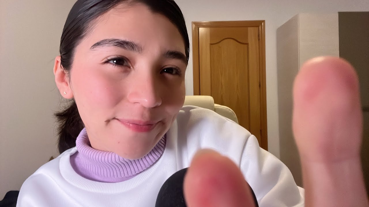ASMR casero 🫐’| mouth sound & visuales a tu carita 