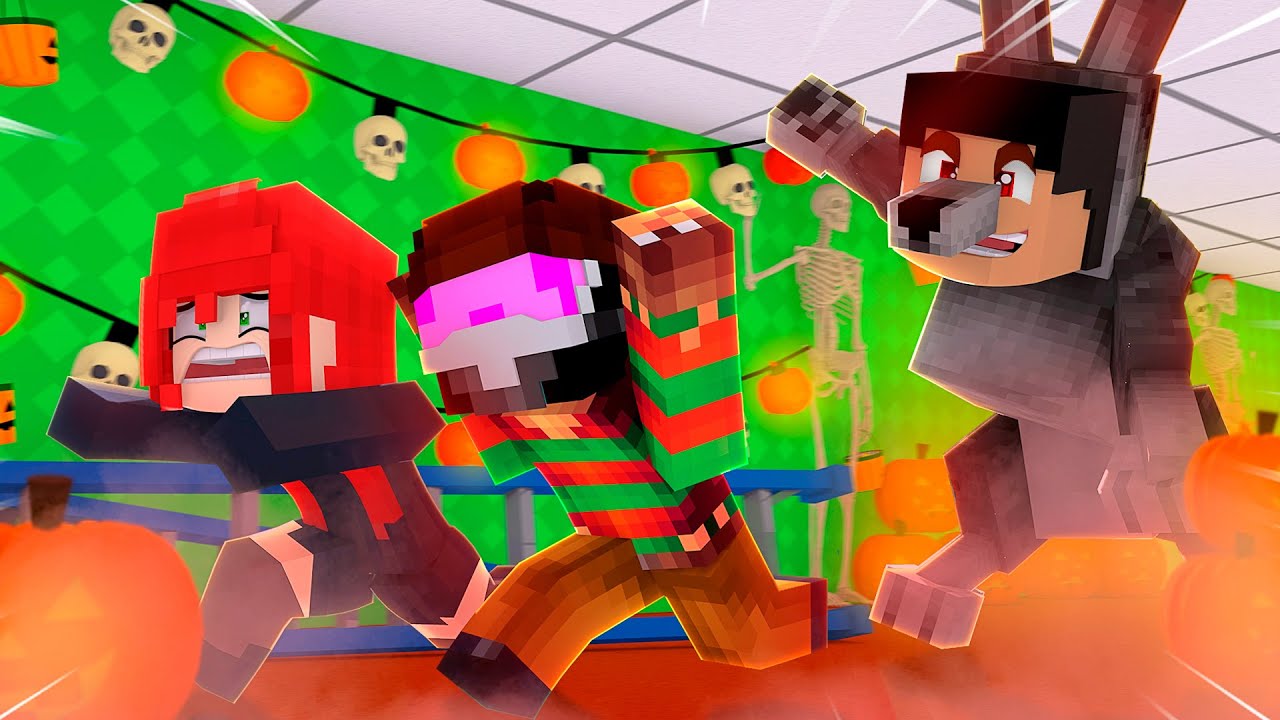 ME DISFRAZO DE HOMBRE LOBO Y ASUSTO A MIS AMIGOS POR HALLOWEEN EN MINECRAFT TROLL 😂🐺