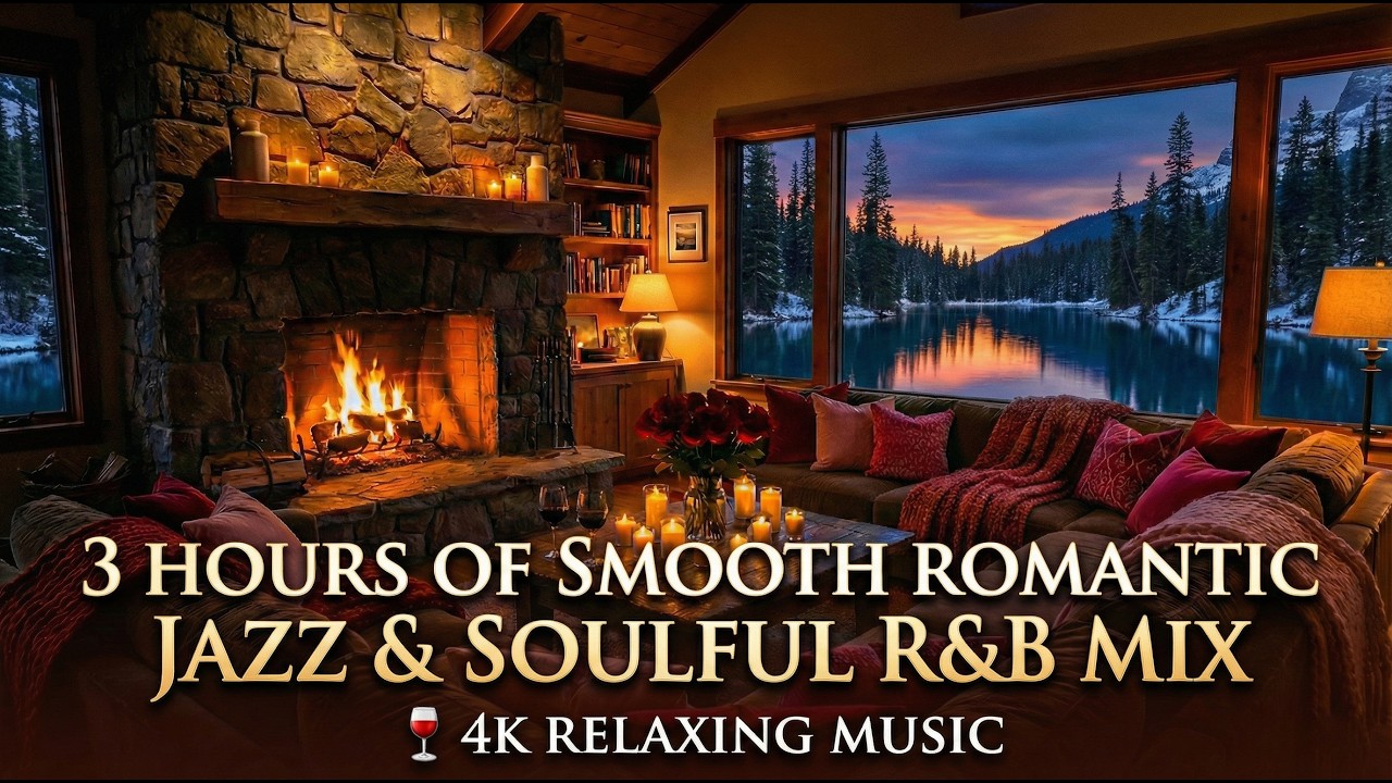 3 Hours of Smooth Romantic Jazz & Soulful R&B Mix 🥂 4K Relaxing Music