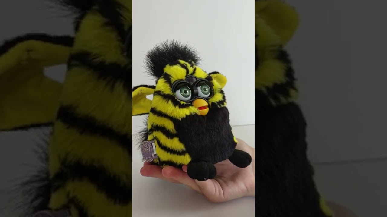 (Corry) Vintage 1999 Bumble Bee Tiger Electronic Furby Black Yellow Stripes 70-800 testing