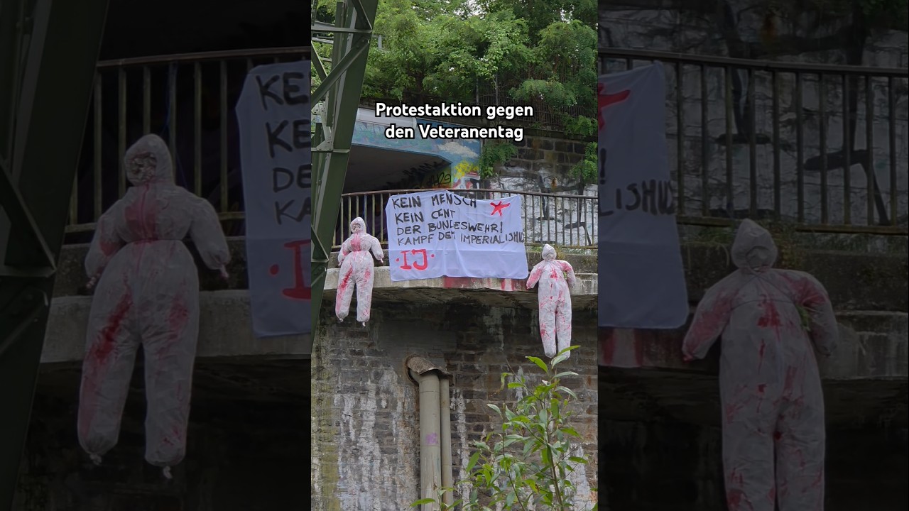#Protest #Protestaktion #bundeswehr  #Veteran #Veteranentag #Wuppertal #Polizei #Wuppertalaktuell