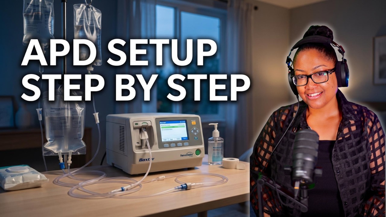 How to setup a dialysis machine (Automated Peritoneal Dialysis (APD) Step by Step
