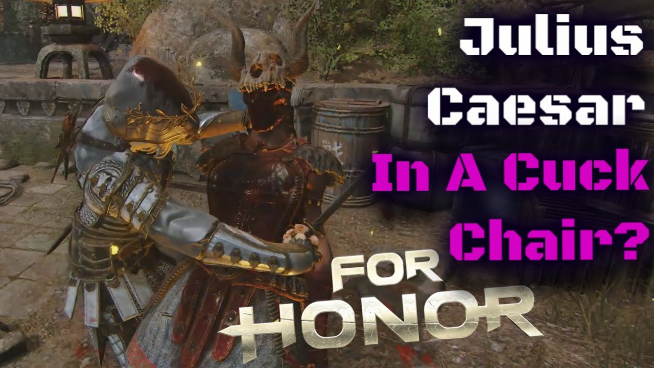 Дуэли в For Honor, но мои друзья отыгрывают роль, наблюдая за игрой.