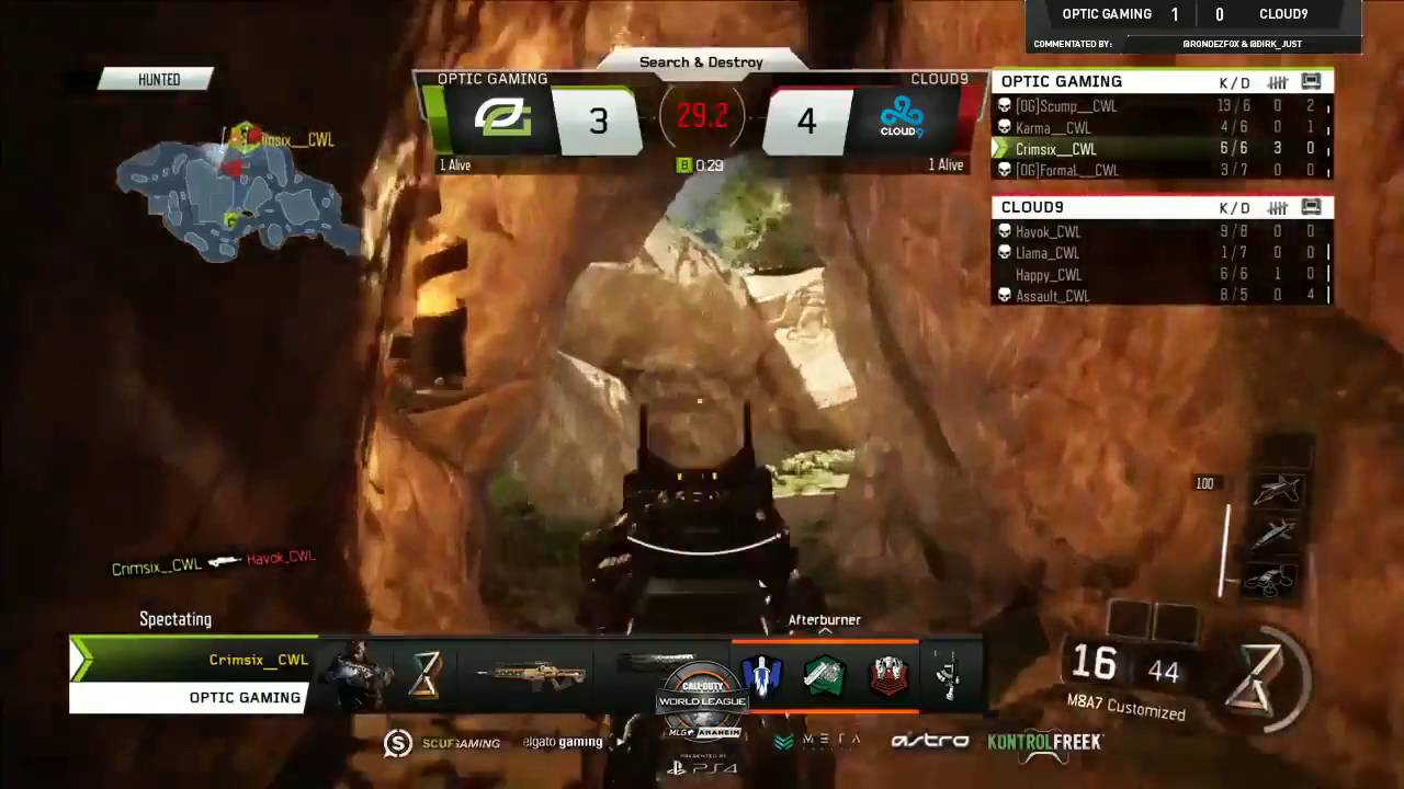 OpTic Crimsix 1v4 @ MLG Anaheim 2016