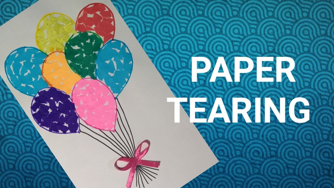 Paper tearing activity || super easy for kids ||