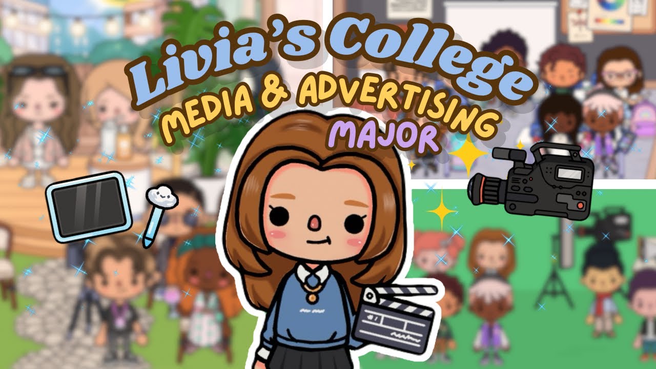 ชีวิตเด็กนิเทศสื่อโฆษณาของลิเวีย🩵🎬 | Livia’s Media & Advertising Major | Pocket’s Toca