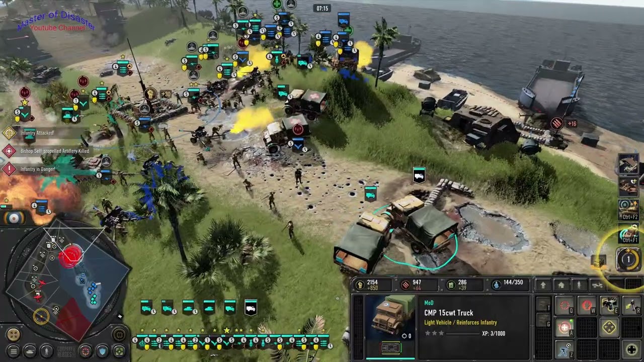 Company of Heroes 3 - Wake Island (2 vs 2 Ex)