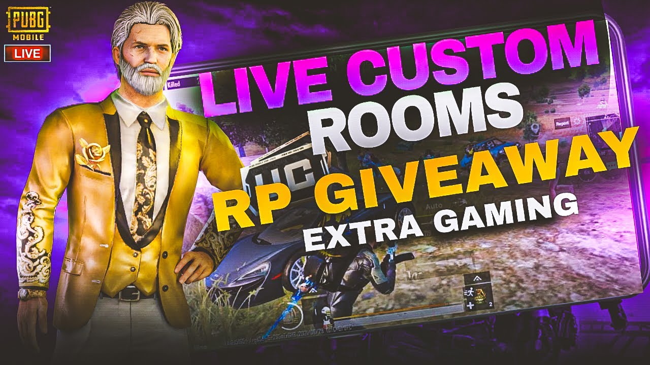 CUSTOM ROOM ROYAL PASS GIVAWAY EXTRA GAMING IS LIVE