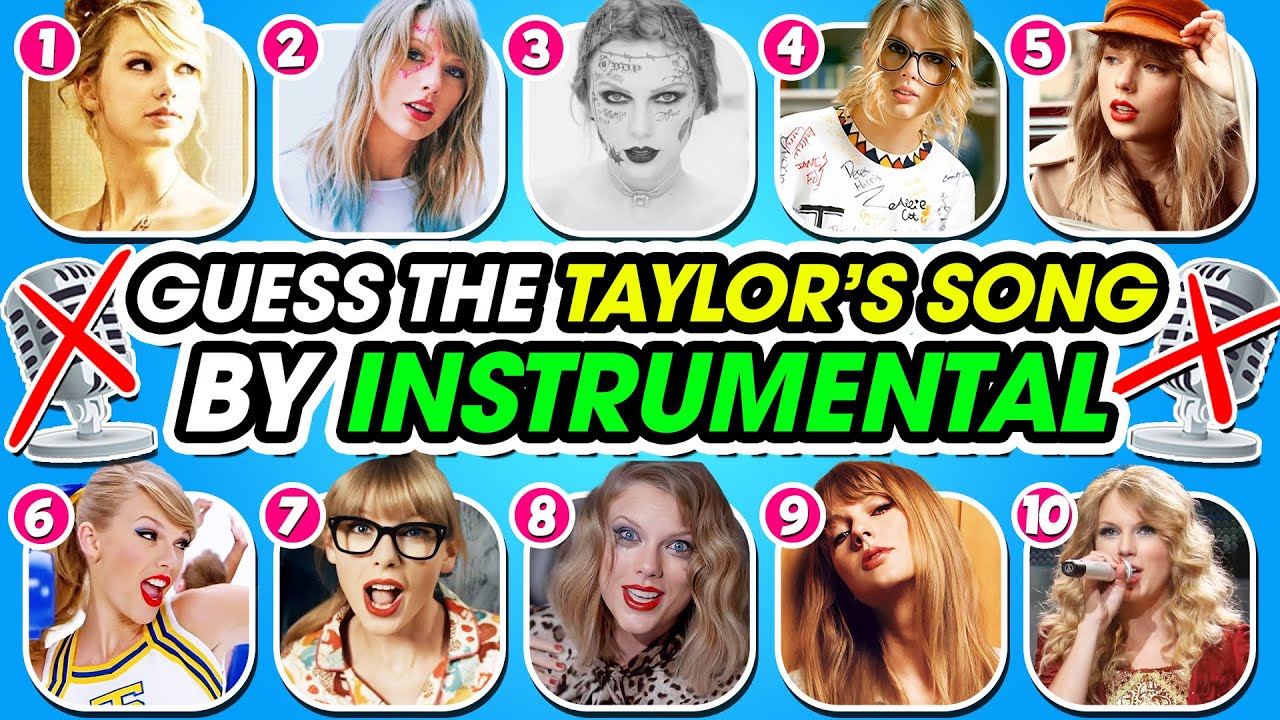Guess The Taylor Swift Song By INSTRUMENTAL 🎙️🚫 🎸Swiftie Test