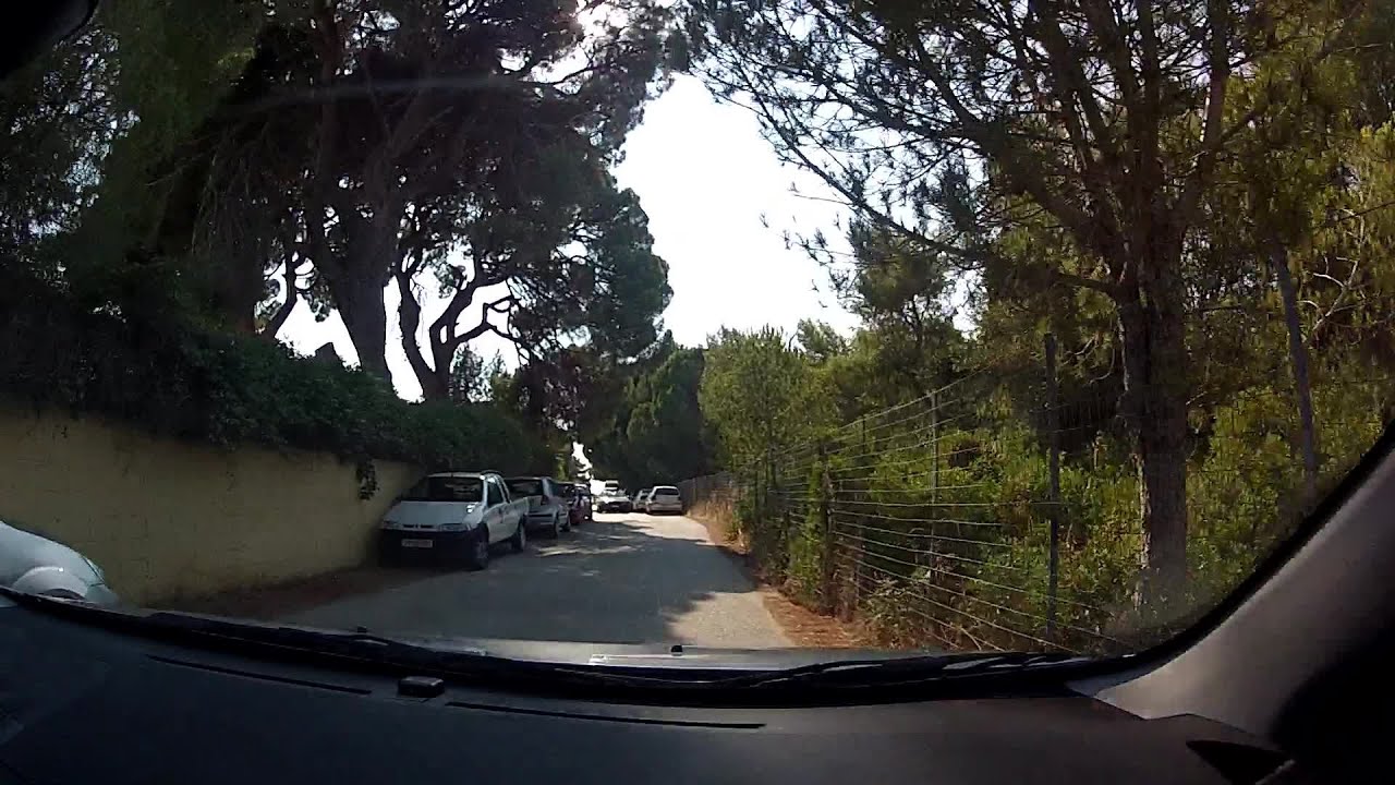 Tsaousi to Kalogria beach from Patron - Pirgou Old National Road (Greece) - onboard camera