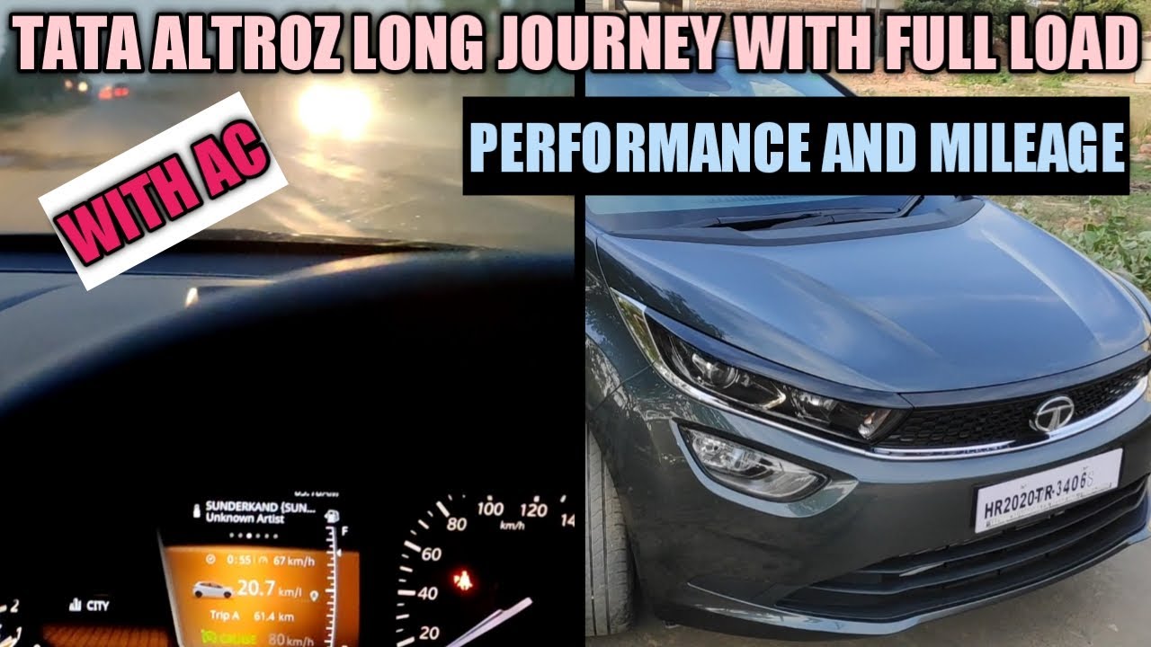 TATA ALTROZ LONG JOURNEY WITH FULL LOAD PART 1 | PERFORMANCE | MILEAGE | AC ON | ALTROZ