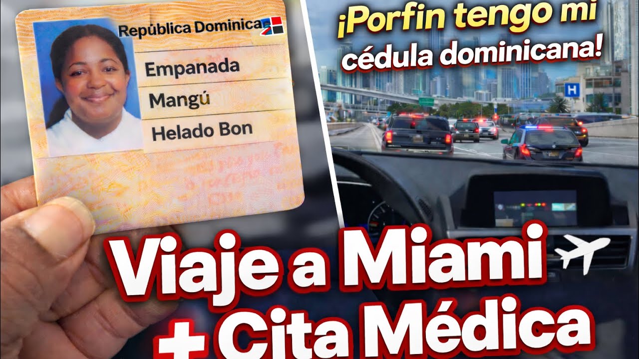 ¡Por fin tengo mi cédula dominicana! 🇩🇴 | Viaje a Miami + Cita Médica 🏥✈️