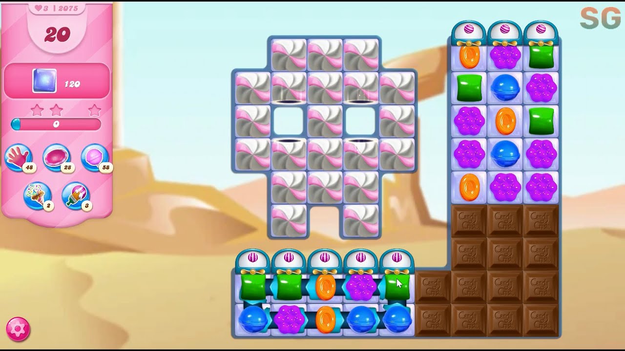 Candy Crush Saga Level 2075 (No Boosters)