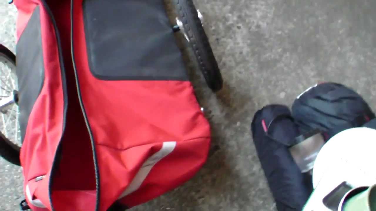 Radical Design Cyclone IV Trekiking Trailer on HP Velotechnik Scorpion FS Recumbent Trike