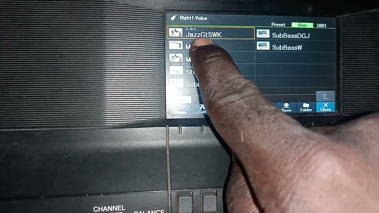 How to copy voices from Flash to keyboard (PSR SX 600)