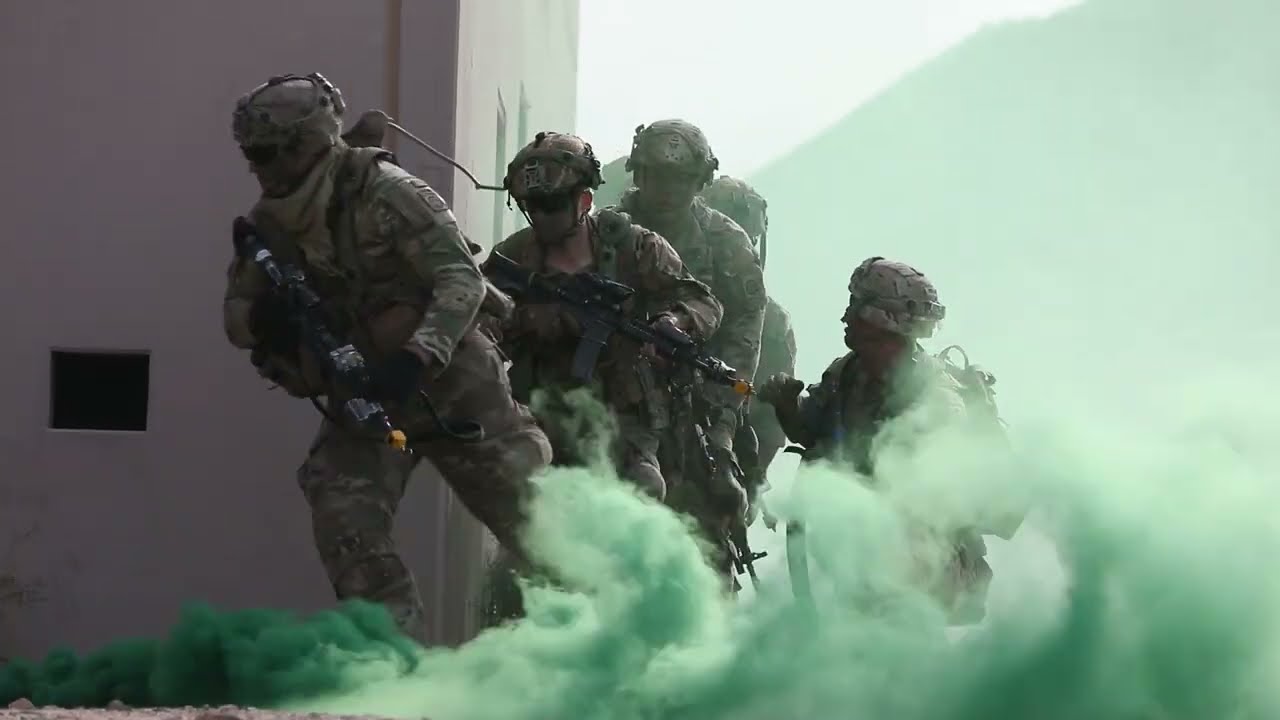U.S. Paratroopers of the 82nd Airborne Division using Robotic Mules