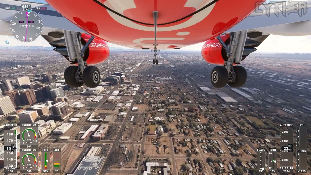 Hard Touchdown At Phoenix Sky Harbor International Airport