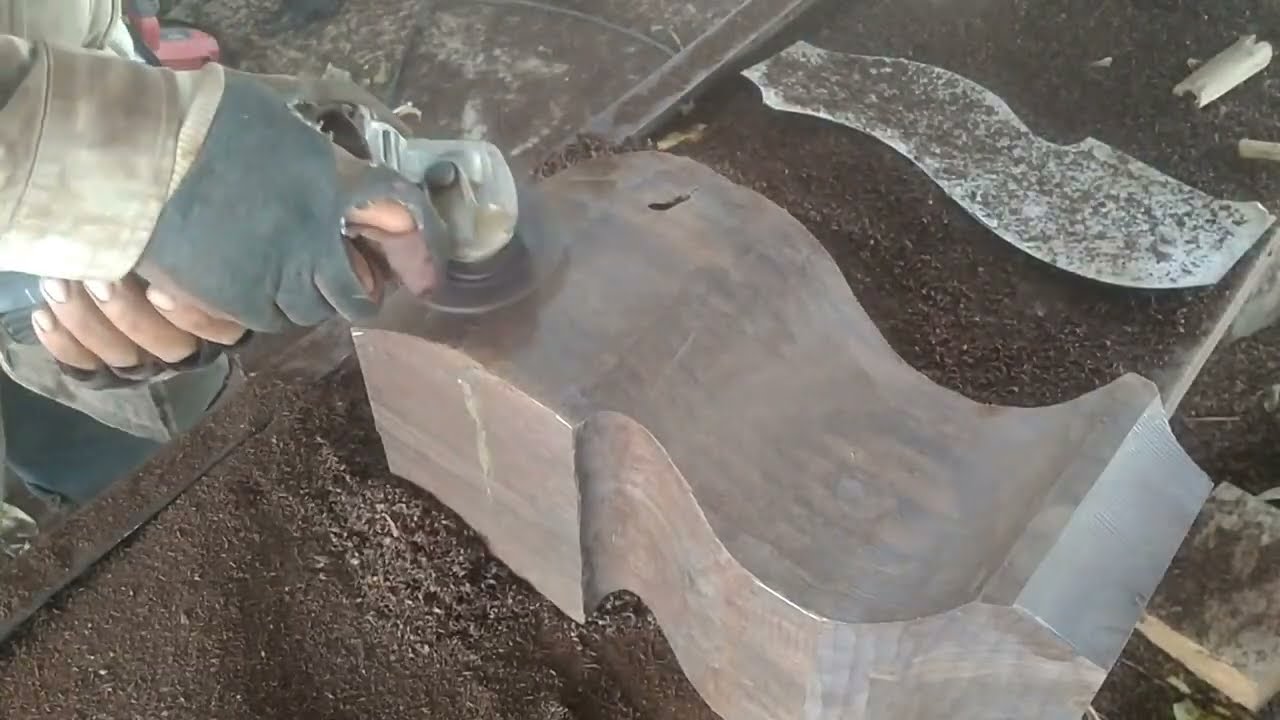 How to make antique bed legs out of red wood by a carpenter