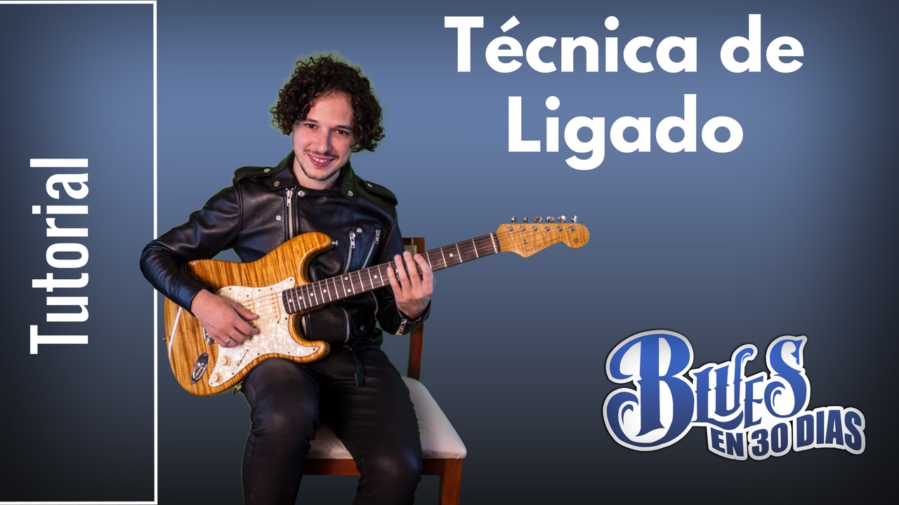 Como Tocar Blues - Técnicas de Guitarra - Como Hacer Ligados  (Hammer on y Pull Off)
