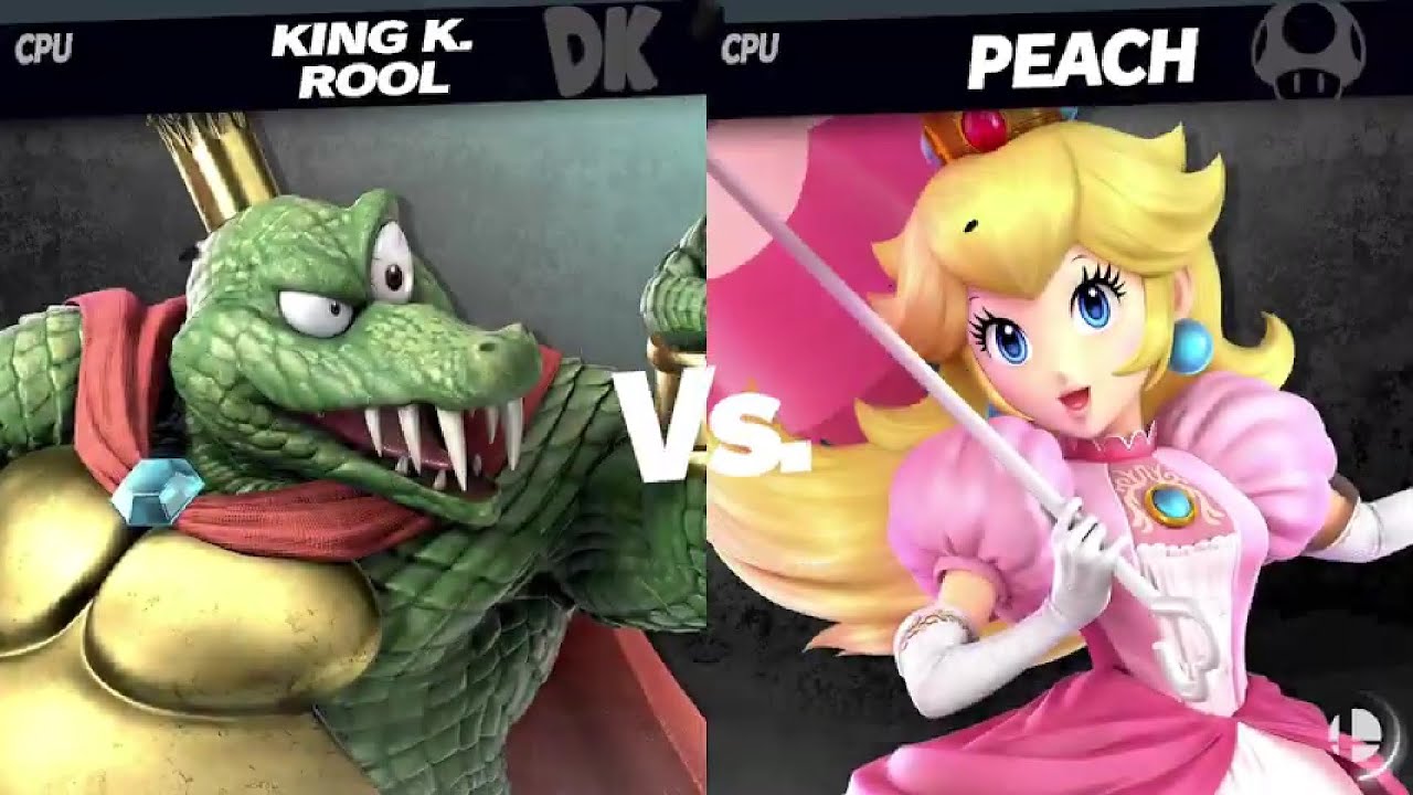 Smash Ultimate EX King K. Rool VS Peach