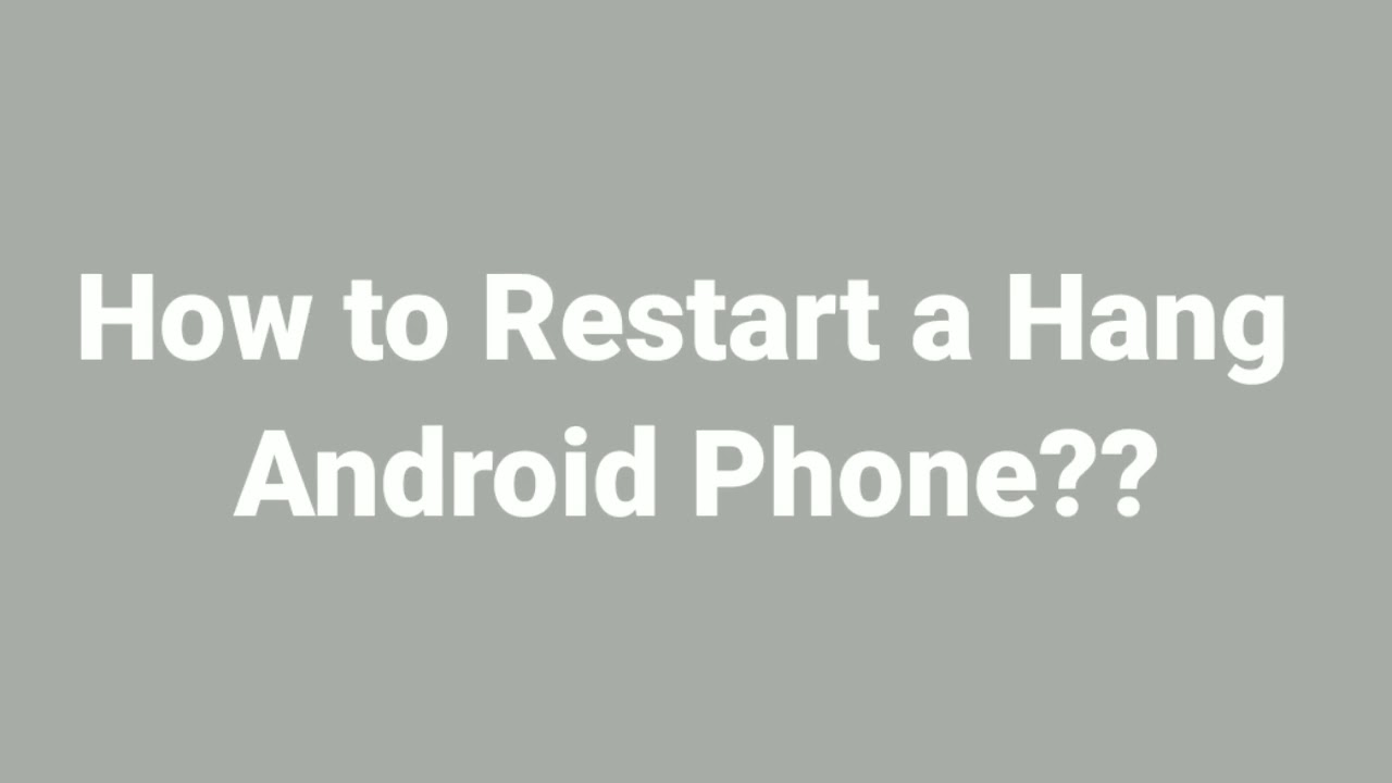 How Restart or Switch off a hang Android Phone| How to exit EDL mode.