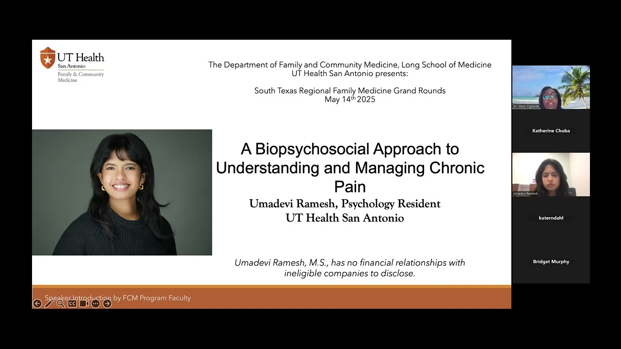 Biopsychosocial Approach to Understanding and Managing Chronic Pain