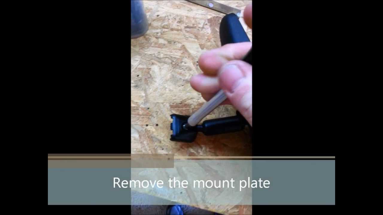 How to glue a rear-view mirror on using a magnet