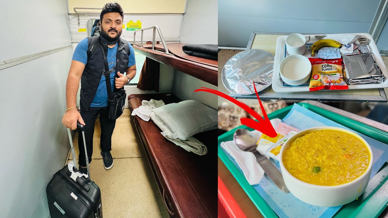Duronto Express ke First AC (Coupe) mein kuch aisa food serve kiya gaya 😨 7 hours late hone ke baad
