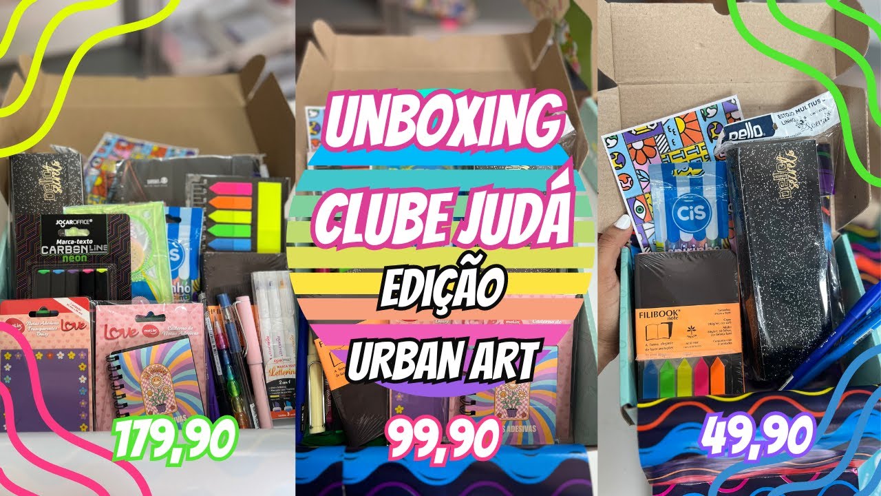 UNBOXING CLUBE JUDÁ - EDIÇÃO URBAN ARTS 🎭