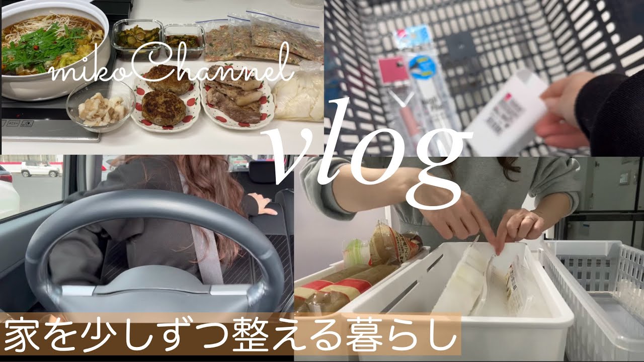 【主婦vlog】映えより健康🌿夜ごはんと作り置き・DAISO＆Seria購入品紹介〜使ってみたり収めたり・家を少しずつ整える暮らし