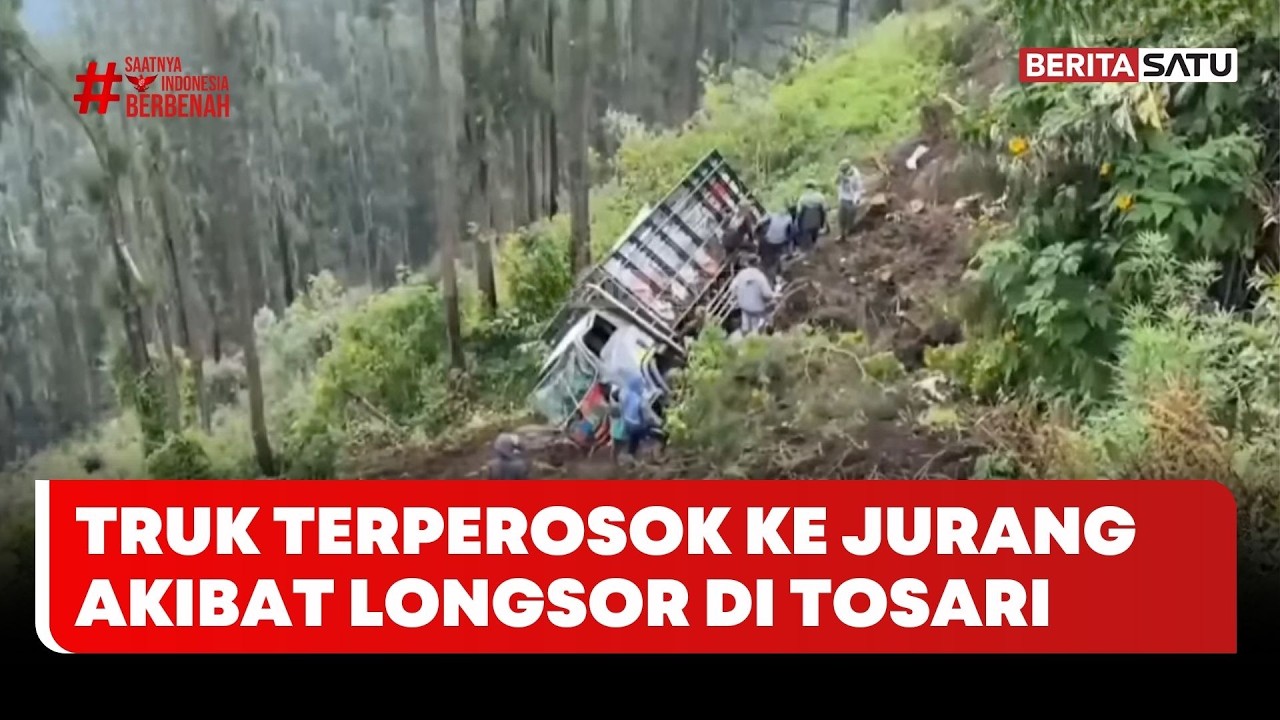 Longsor di Tosari Pasuruan Hantam Truk Terjun ke Jurang #beritasatu