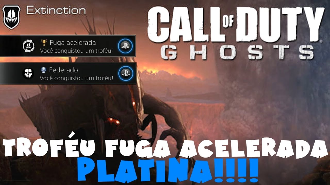 Troféu Fuga Acelerada e PLATINA!!! - Fuja com 1 Relíquia - Call of Duty Ghosts Extinction