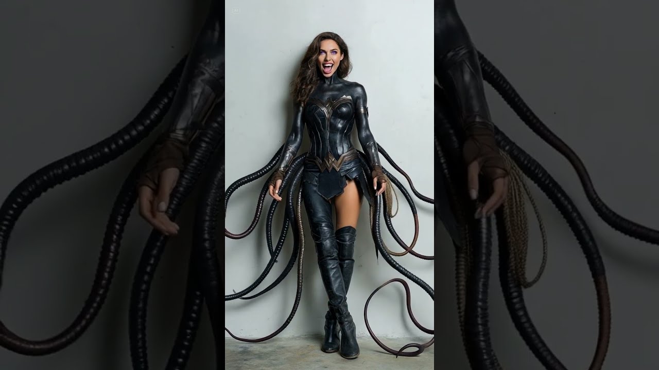 transformation into a  venom alien woman