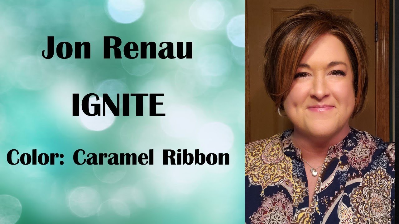 Jon Renau Ignite in the color 6F27 Caramel Ribbon- WHAT A CUTIE! Heat friendly, short, lace front