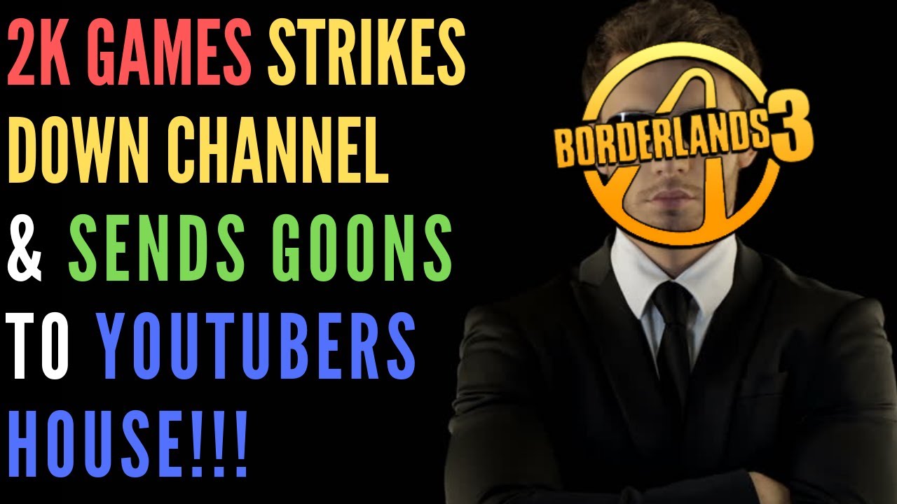 2K Games Sends 2 GOONS To Intimidate Borderlands 3 Youtuber Supmatto