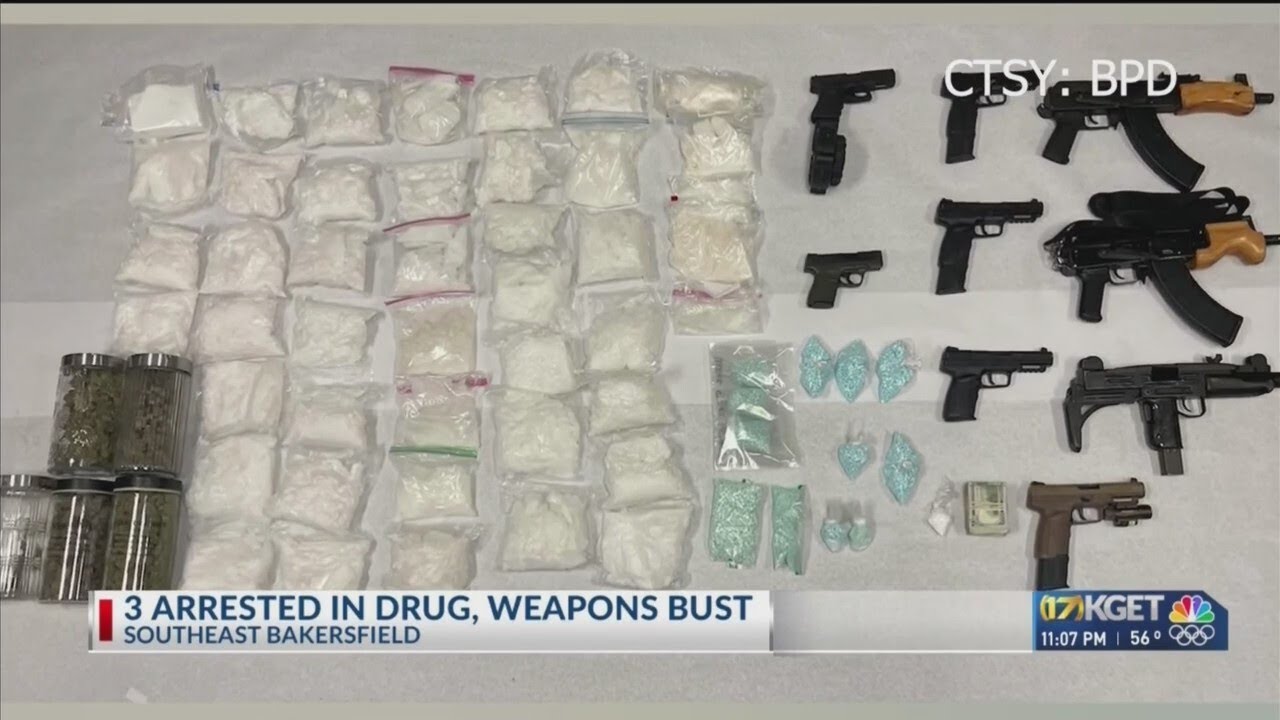 3 arrested after police find fentanyl, 40 pounds of meth at Price St home