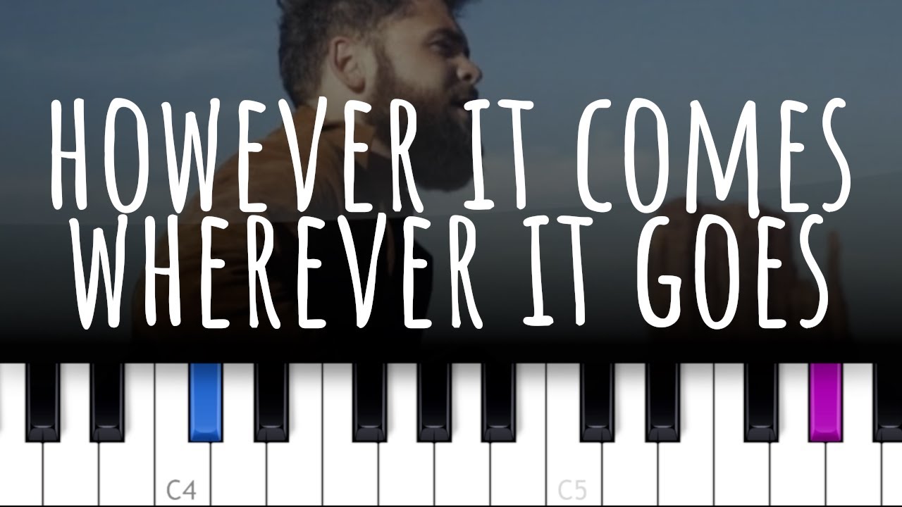 however it comes, wherever it goes ~ Passenger (piano tutorial)