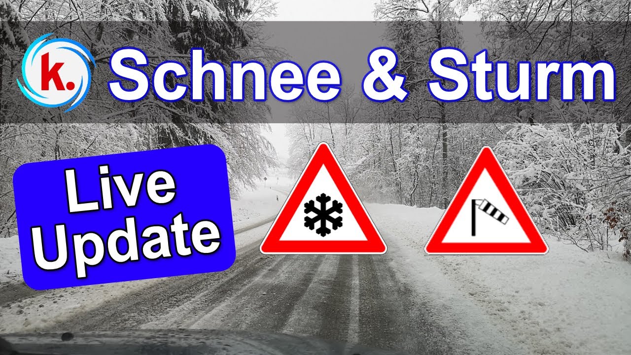 Schnee & Sturm zum Freitag - das Live-Update am Mittwoch