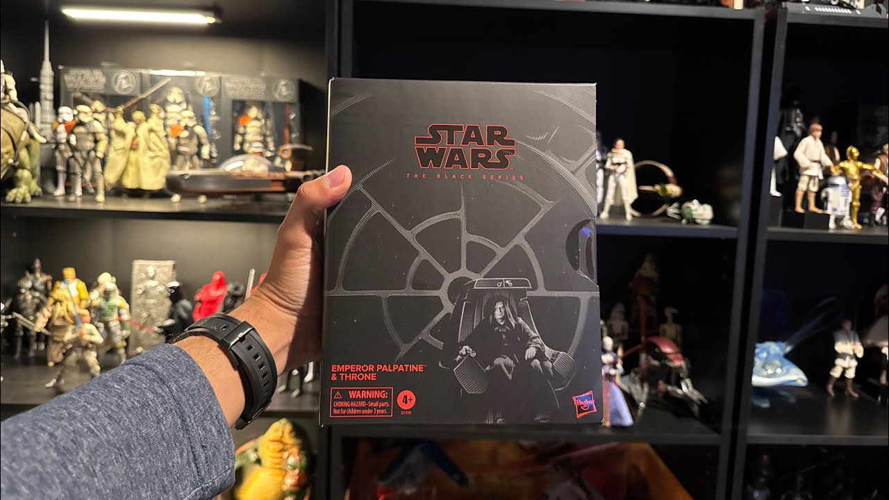 Star Wars the Black Series Emperor Palpatine and Throne deluxe set first look